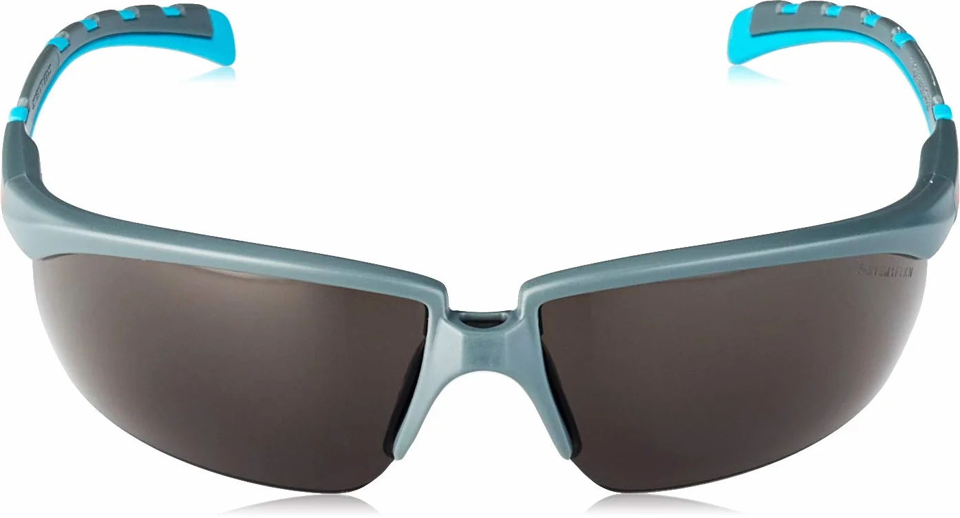 3M 3M-OO-SOLUS2002SG - Gafas de protección para ojos y cara, tamaño universal, color gris y azul acero
