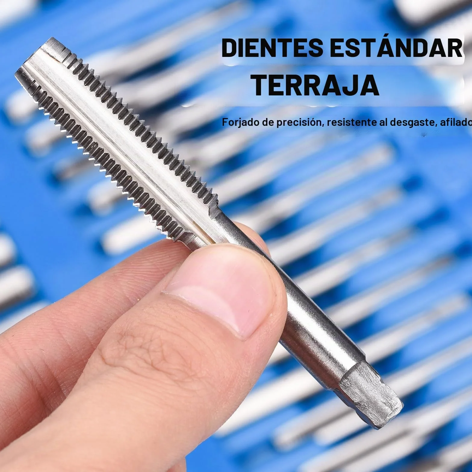 110 Piezas Juego de Machos y Terrajas M2-M18 Terrajas y Machos de Roscar Métricos Juego de Herramientas para Roscar con Llaves para Cortar Roscas