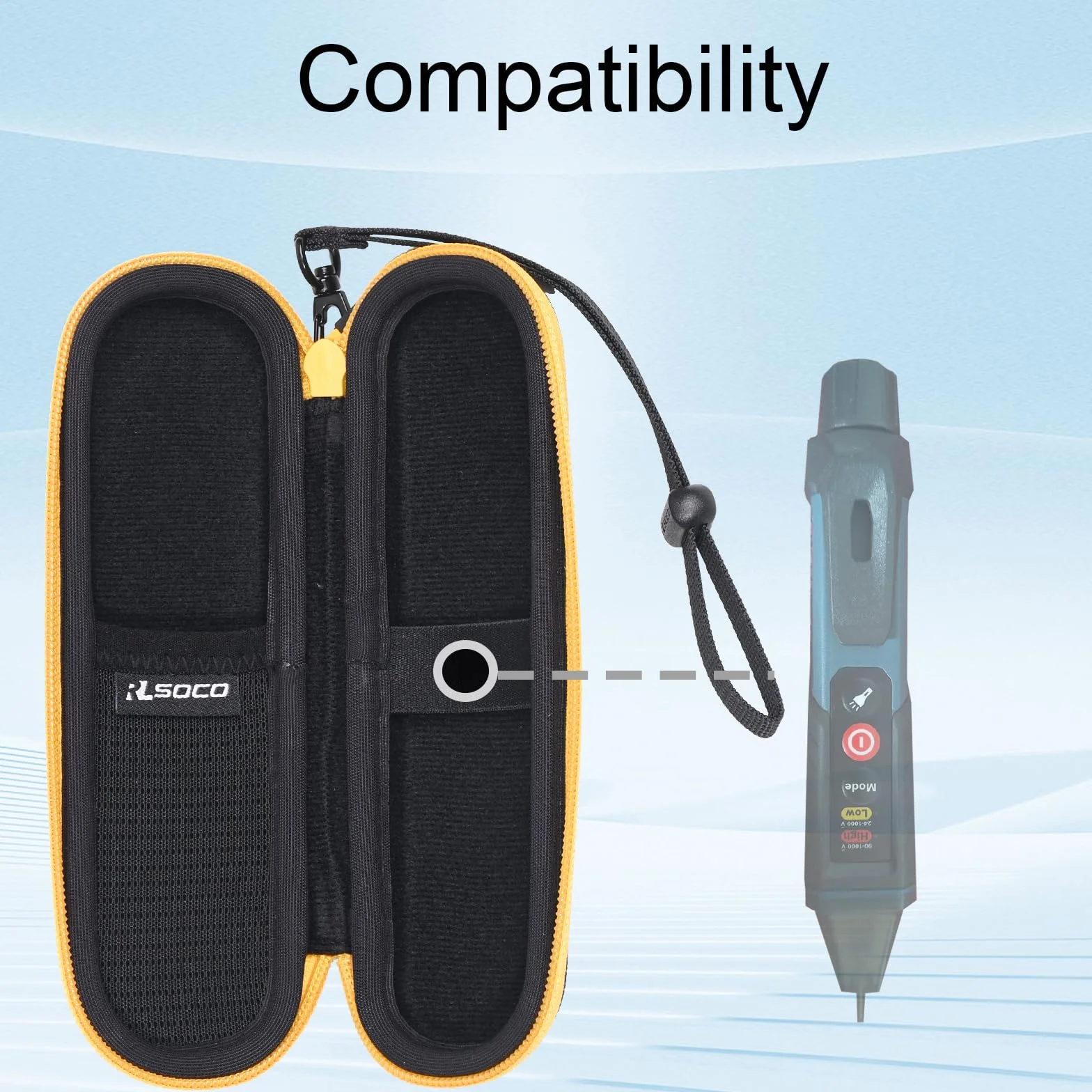 RLSOCO Funda para Bosch Professional Detector de Voltaje GVD 1000-17 (Sólo Funda)