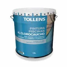 Pintura Clorocaucho Piscinas Tollens 15 Lt (Blanco Cristal 761)
