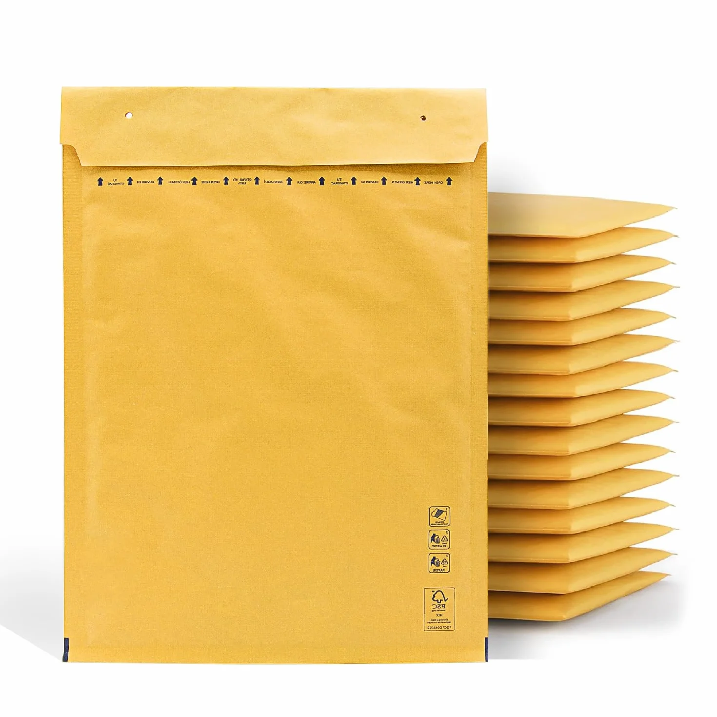 Sobres Acolchados Kraft Burbujas 220x260mm 10uds para Envíos