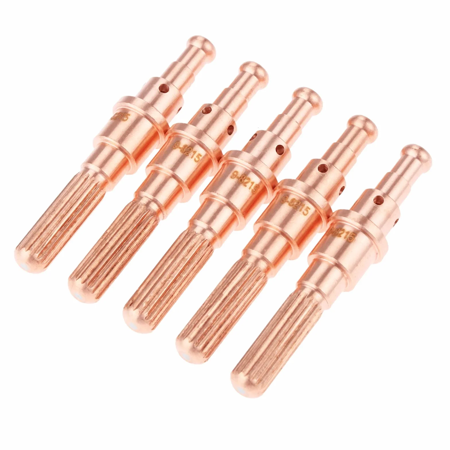 Punta De Contacto ​De Cobre Dinámica térmica Consumibles de Plasma SL60-SL100 Electrodo y Boquilla 9-8215 9-8232 9-8212 9-8211 9-8210 Boquilla Puntas De Contacto (Caliber : 9-8215-10PCS)