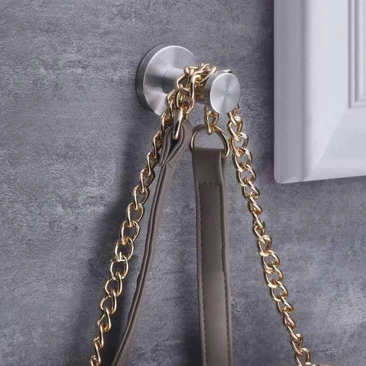 4 Piezas Ganchos de Pared Redondos Plata, Gancho de Pared de Acero Inoxidable de 53 mm Adecuado para Instalar en la Cocina, el Baño y el Dormitorio Principal para Colgar Objetos