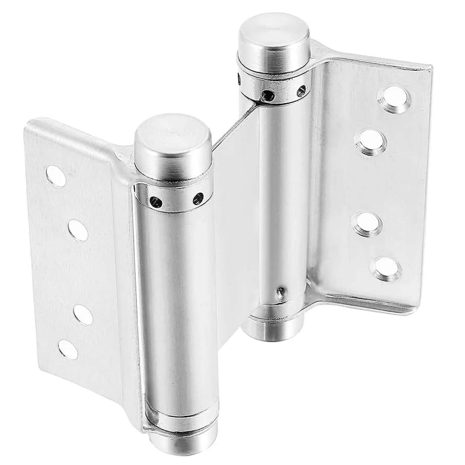 4" 100mm Bisagras de Acero Inoxidable de Doble Acción, para Puertas Batientes Dobles para Puertas Internas y Externas de Cocina de Salón(4 PCS Plata)