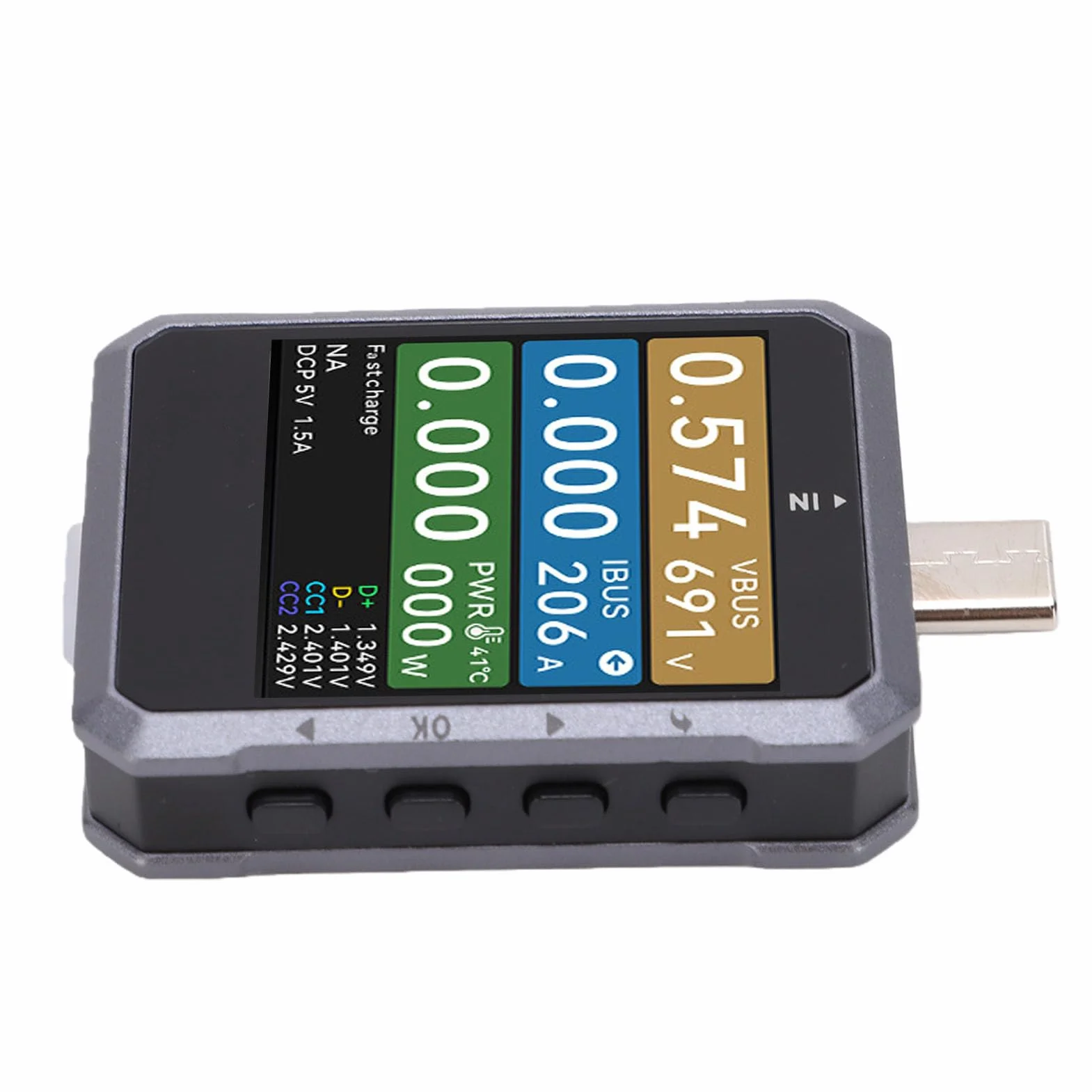 Generic Probador USB C Multímetro de Alta Precisión para Monitorear Voltaje, Corriente, Potencia y Detección de Protocolo USB para Entusiastas y Profesionales de la Tecnología