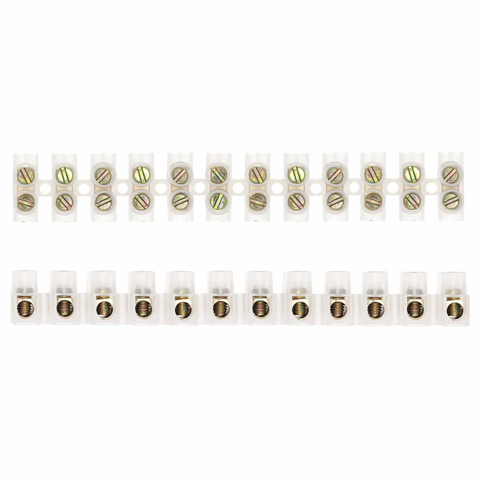 AUKENIEN Clemas Electricas 3 Valores 6 Piezas 3A 5A 10A Regletas Cables Electricos Conexion 3 5 10 Amp Doble Fila Bloques de Terminales