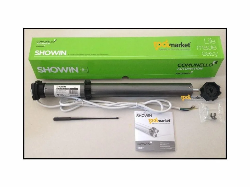 Rollmatik - Motor con mando a distancia para persianas enrollables, de 30 Nm, 55 kg, con accesorios