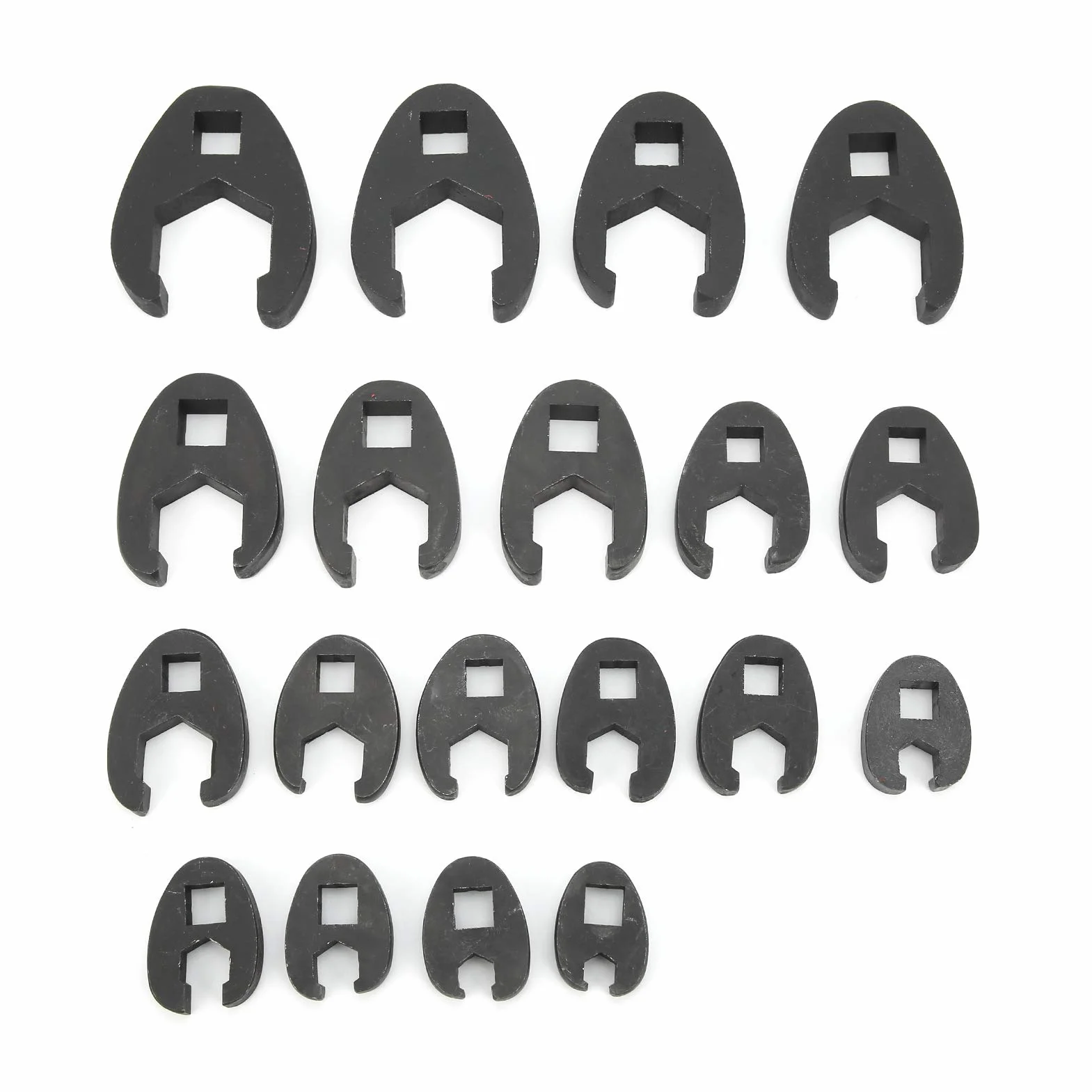 Dioche Juego métrico de llave de pata de gallo, tuerca acampanada de 8-32 mm, juego de llaves de acero al cromo-molibdeno para vehículos de servicio