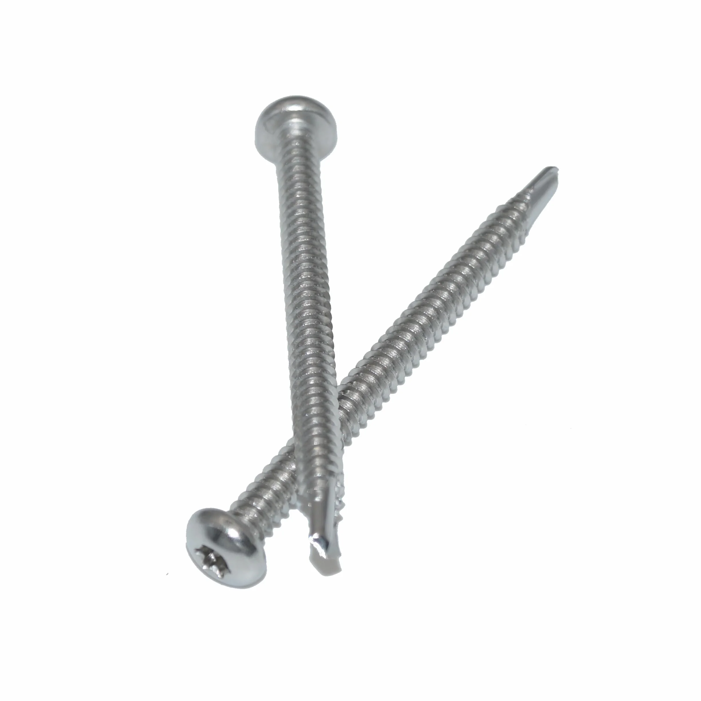 Tornillos de perforación 4,8 x 80, 60 unidades, tornillos de cabeza alomada TX – Forma M, acero inoxidable A2/V2A, tornillos autorroscantes DIN 7504/ISO 15480 – inoxidable