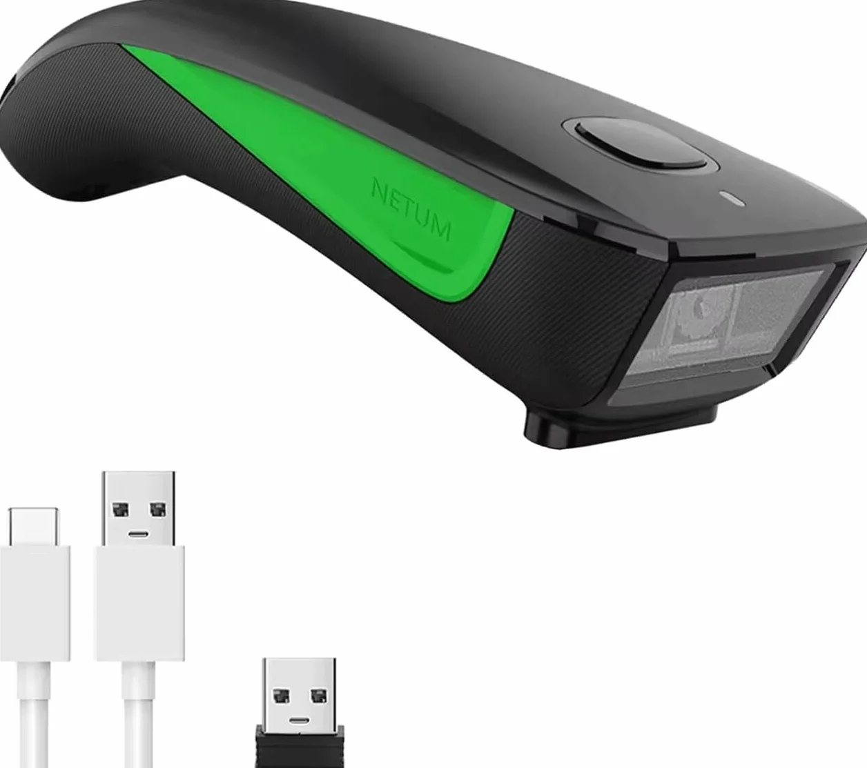 NETUM C740 Escáner de Códigos de Barras Inalámbrico Bluetooth 1D USB de Bolsillo