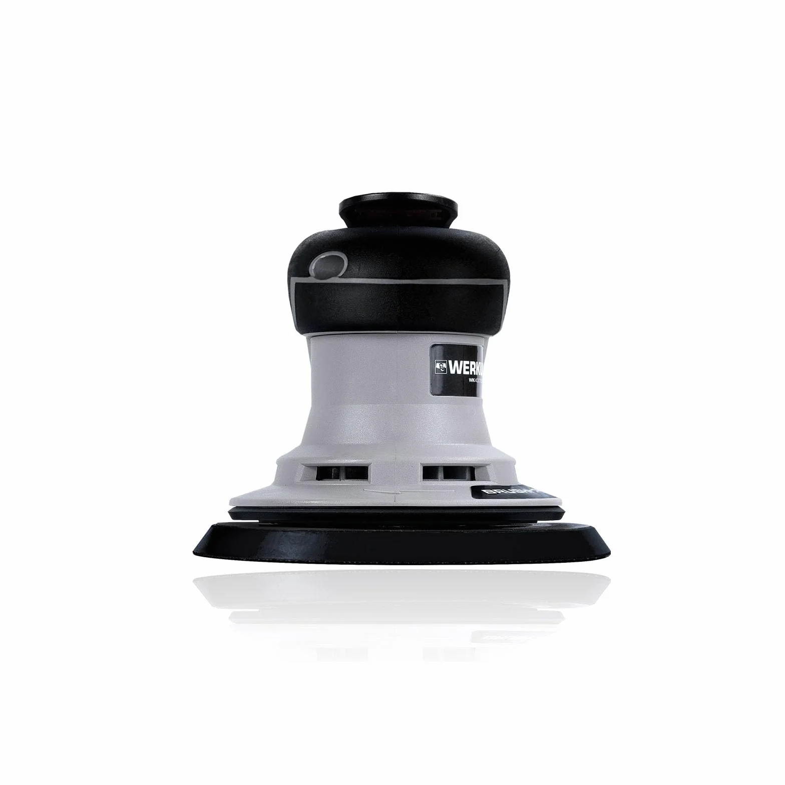 Werku WK400750, Lijadora Circular Rotorbital, Calidad Profesional, Motor Brushless, Potencia 350 W, Disco 150 mm, Órbita 5 mm, Incluye Disco Lijado y Manguera Aspiración