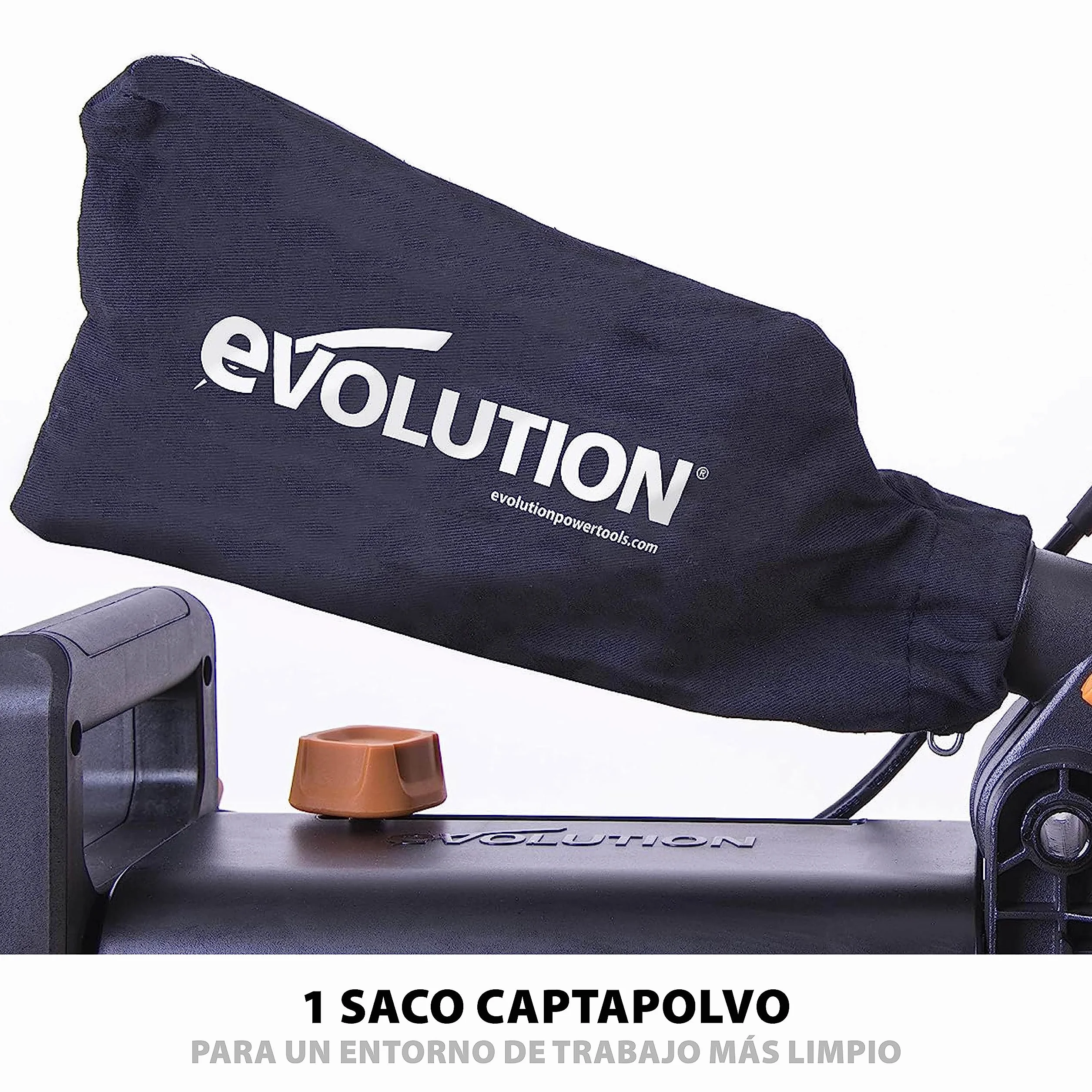 Evolution Power Tools R255SMS Pack accesorios sierra ingletadora 255 mm mordaza frontal superior saco captapolvo