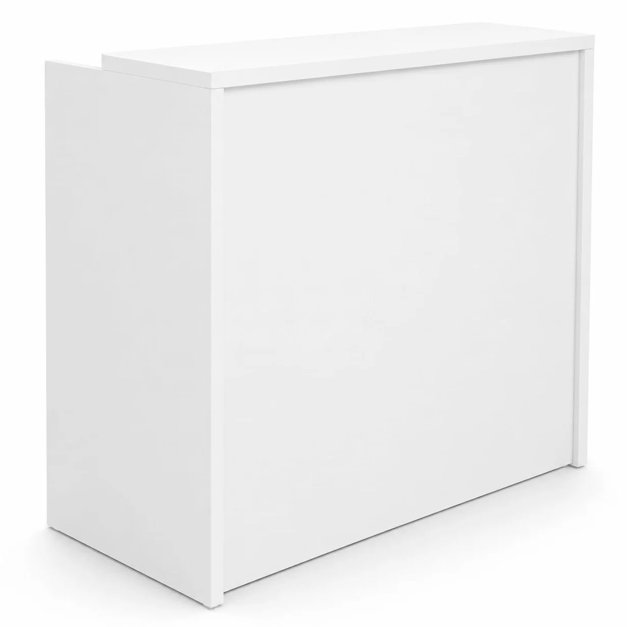 Mostrador Compact de Recepción para Oficina - Blanco 100cm