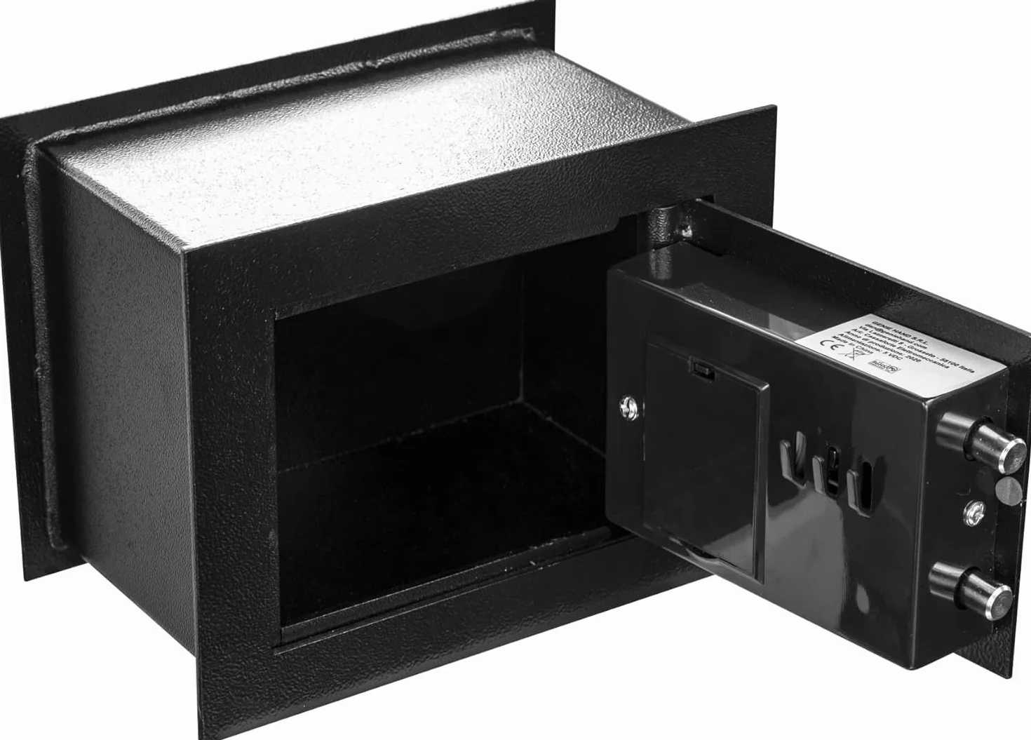 Genie Hand | Caja Fuerte de Empotrar Electrónica de Seguridad con Llave y Cerradura B-Class - Anti Bounce Technology