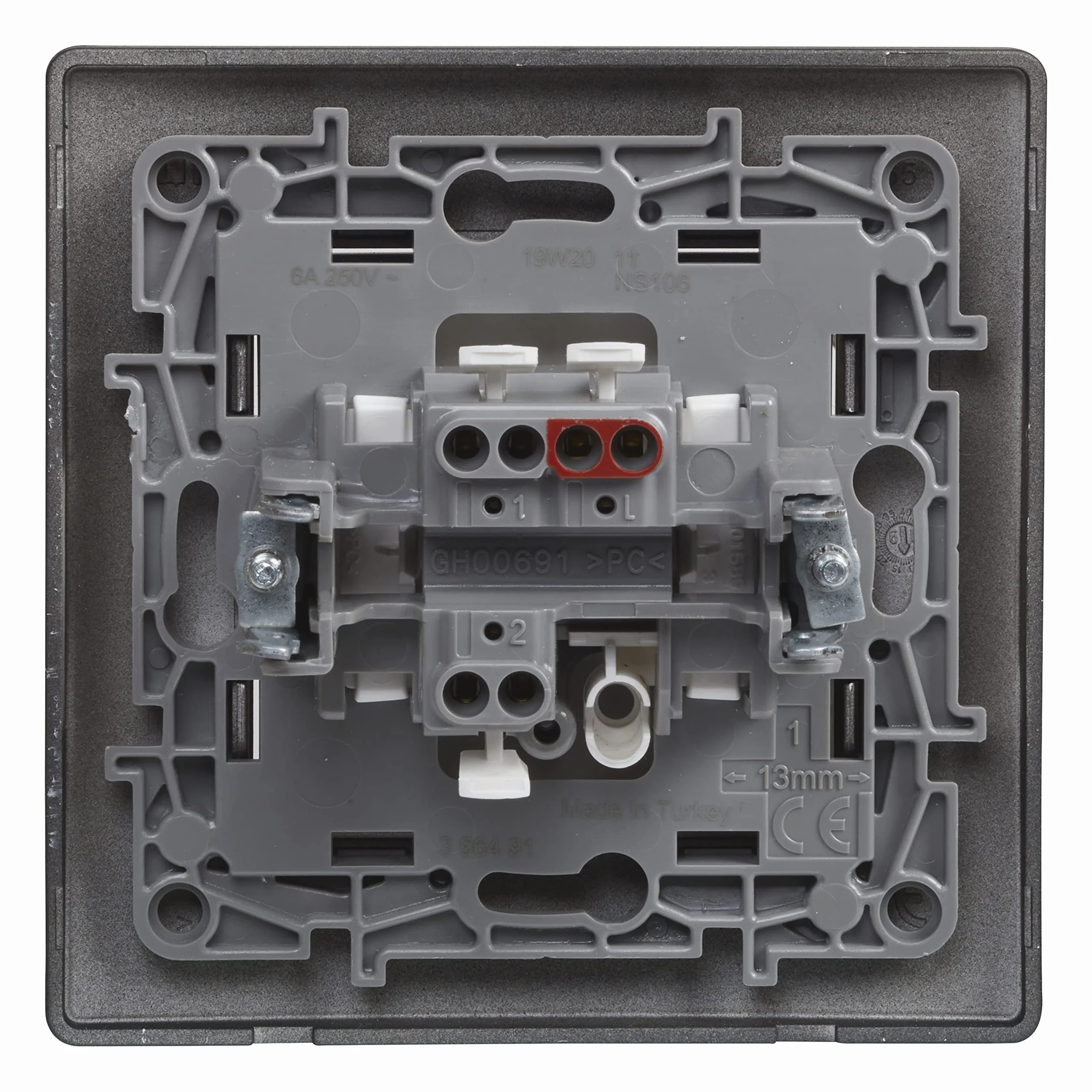 Legrand Cruce monopieza negro individual 396495