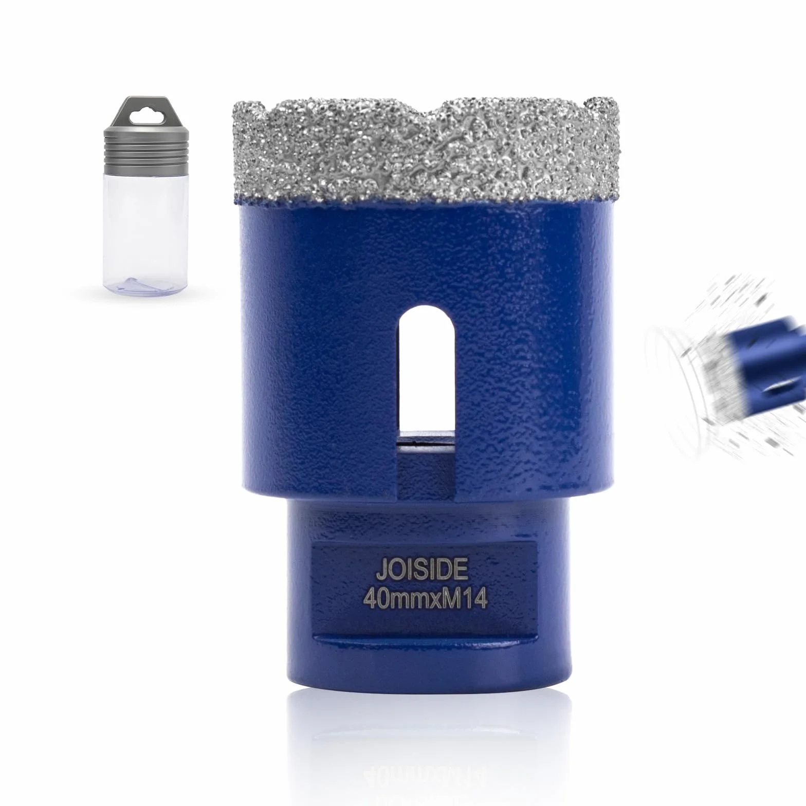 Broca de diamante con 40 mm x M14,Broca para azulejos, gres porcelánico, para cerámica, granito, vidrio, porcelana, amoladora angular