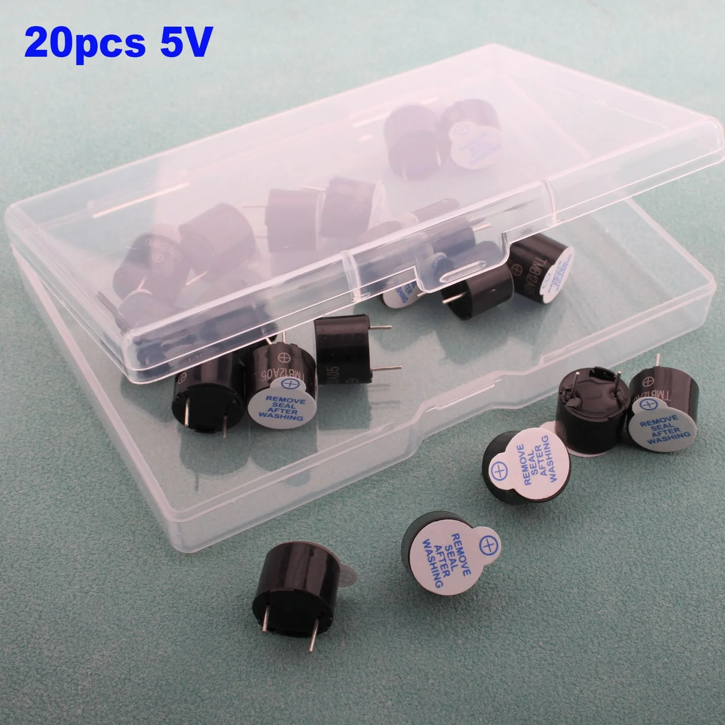 RUNCCI-YUN 20 Piezas DC 5V zumbadores Activos Arduino Zumbador, Sonido Continuo para Arduino Raspberry Pi