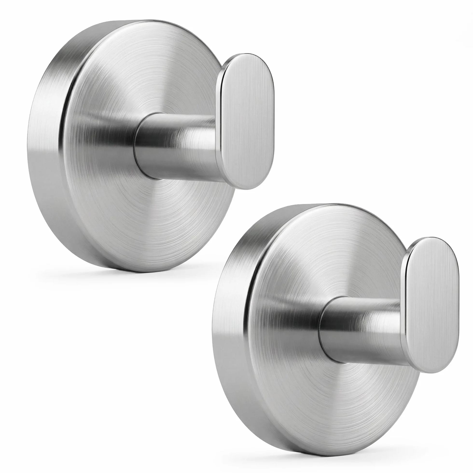2 Toalleros de baño sin Taladro de Acero Inoxidable – Colgador Ventosa Resistente hasta 8 kg – Ideal Accesorios baño sin Taladro y Accesorios Cocina