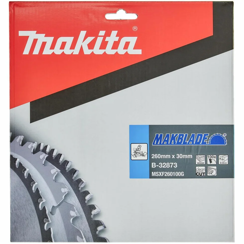 Makita Hoja de sierra circular MAKBLADE 260 x 30 x 100 (B-32873), Multicolor