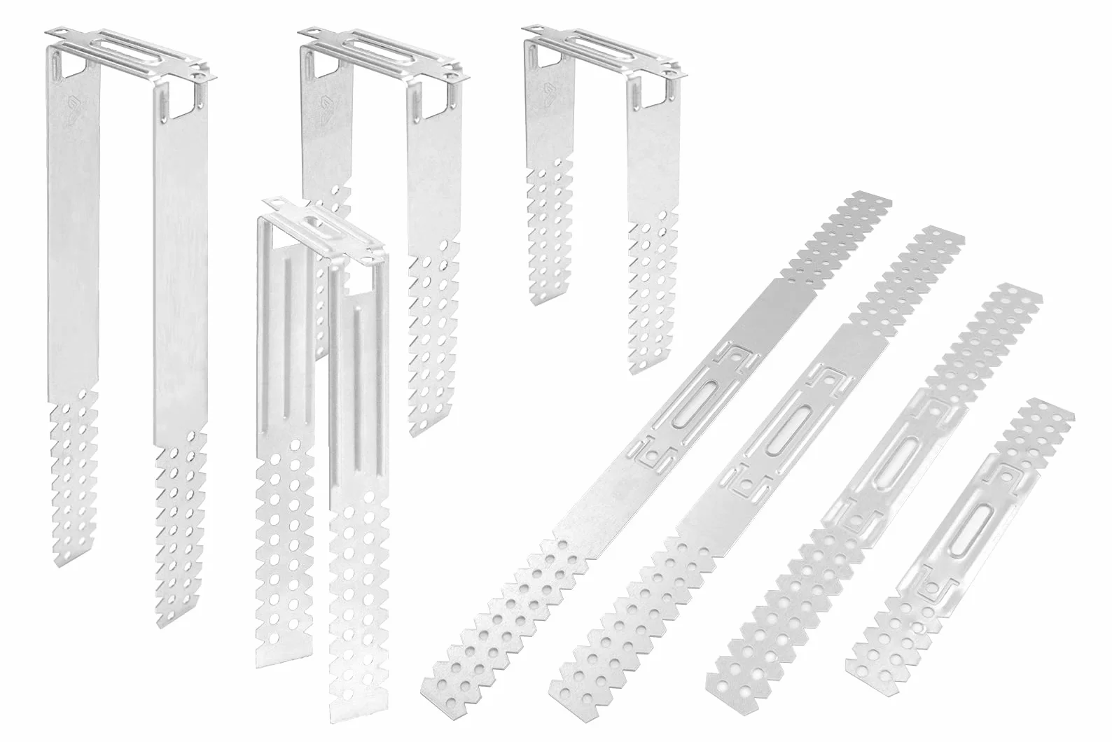 HEXIM UD Perfiles de yeso y accesorios - Colgador directo Rigips Subestructura de techo (100 Colgadores Directos 225mm) Perfiles de Tableros de Yeso Paredes