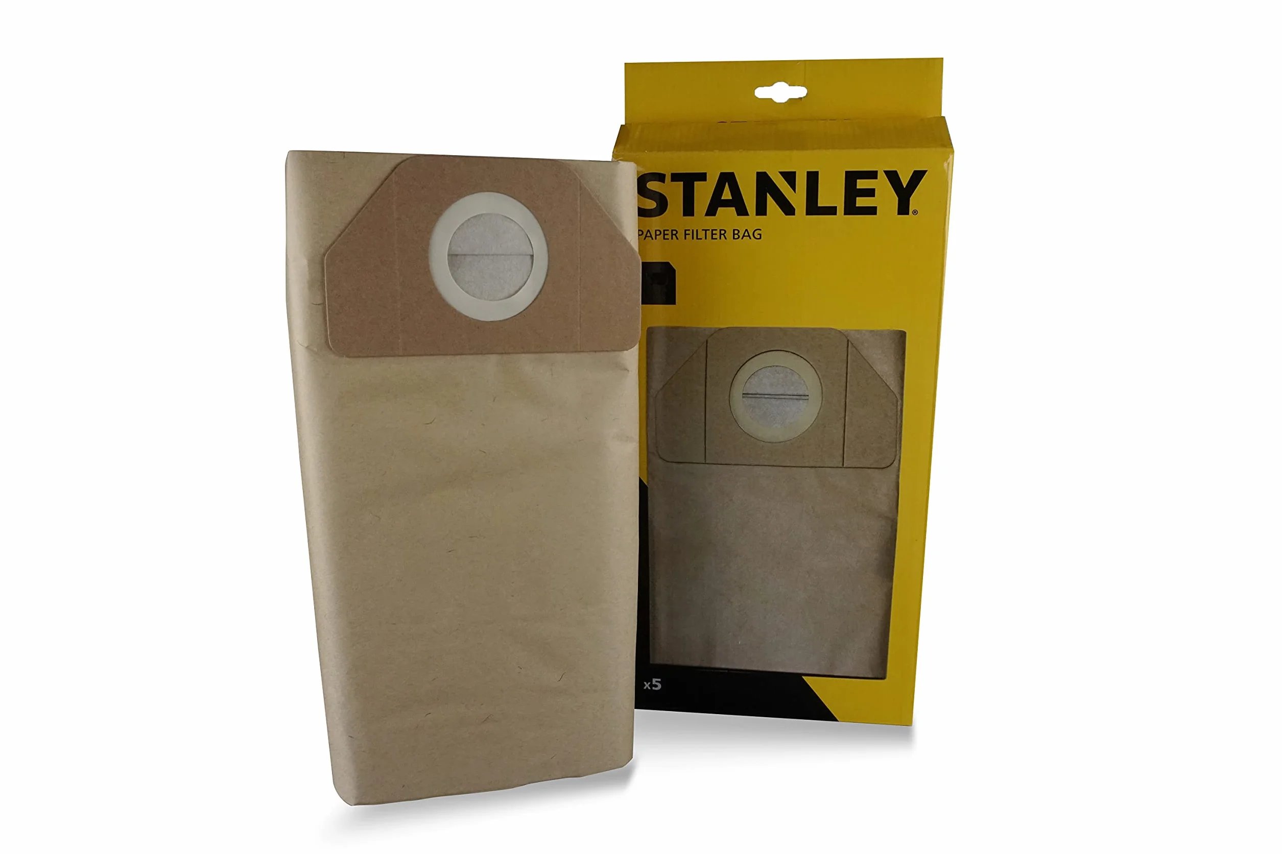 Stanley Bolsas de filtro de papel de 35 litros para aspiradores sólidos y líquidos