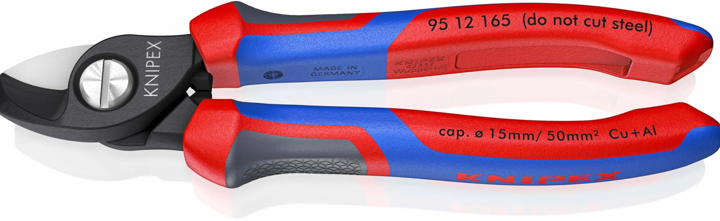 KNIPEX Tijeras cortacables con mangos confort 165 mm, 95 12 165