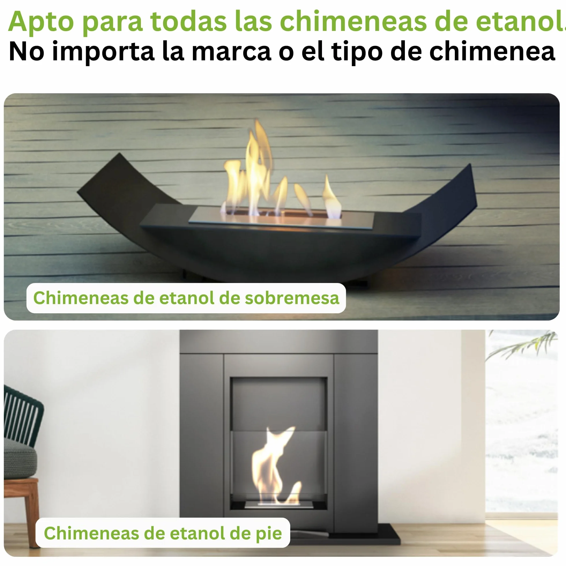 Bioetanol 5 Litros con Fragancia para Chimenea de Etanol