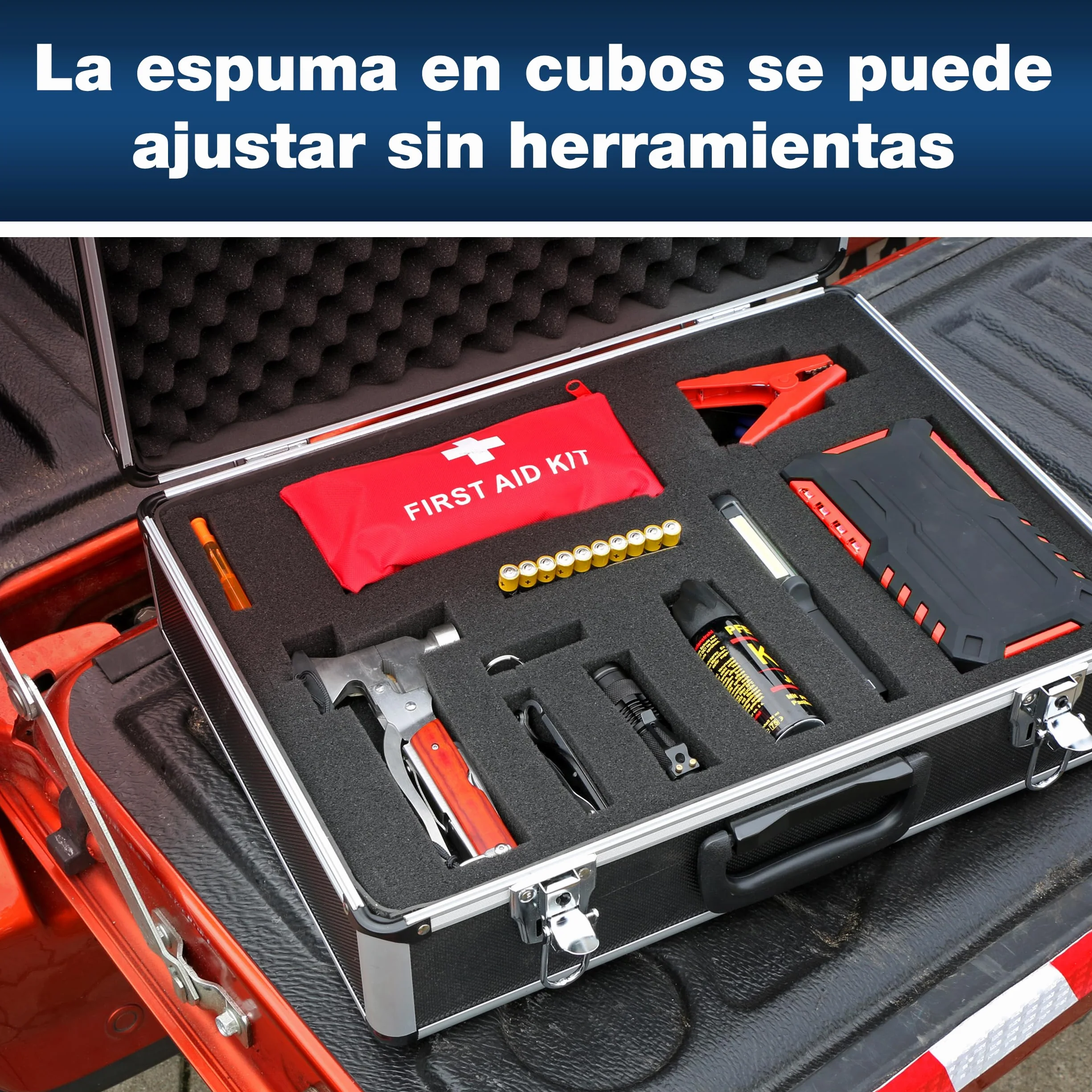 PeakTech P 7310 Maletín universal para instrumentos de medición, resistente, con cerradura
