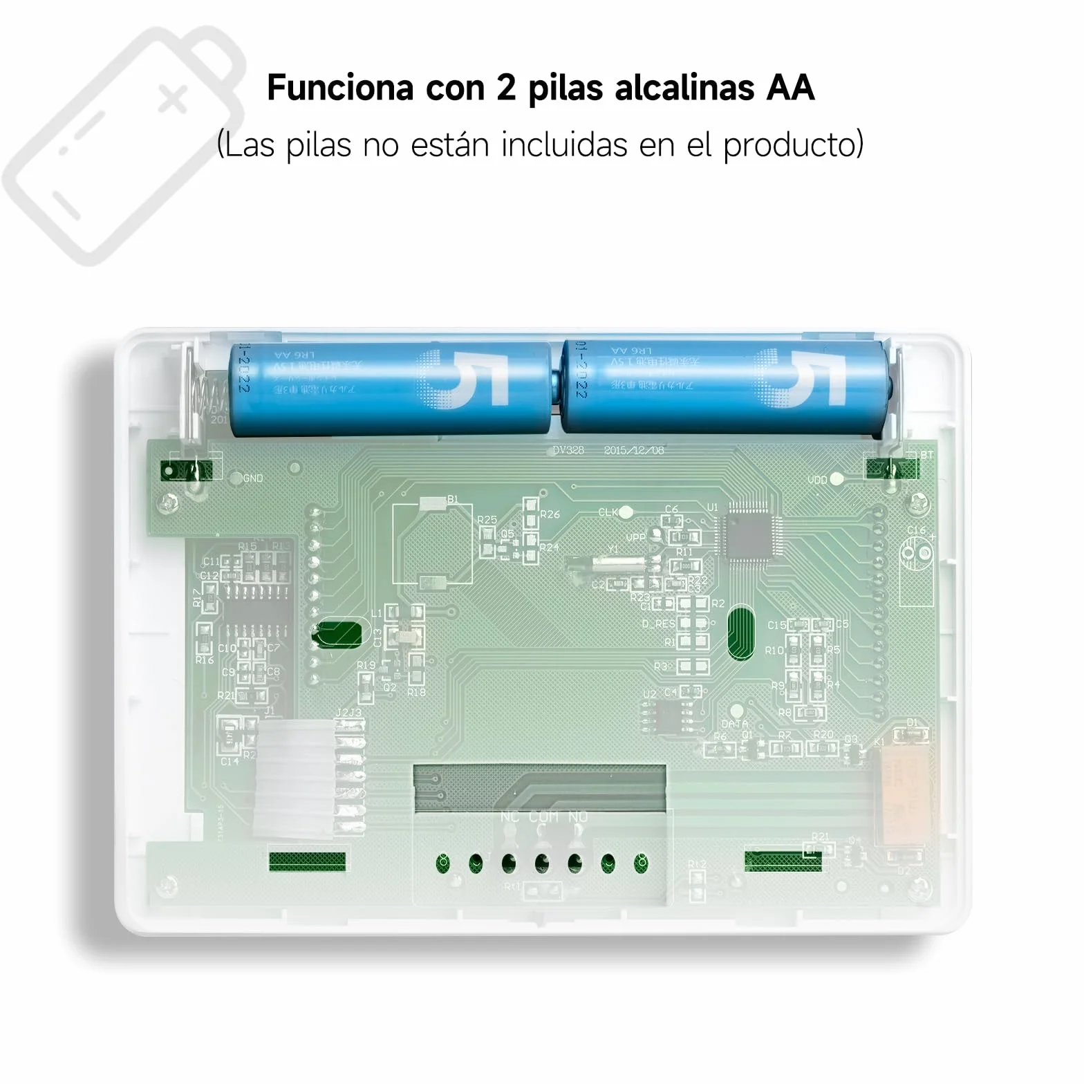 Beok - Termostato para caldera de gas de 2 cables, termostato de pared, termostatos programables con cable, termostatos de ambiente, alimentación por pilas 2 AA, sin función WiFi, batería no incluida