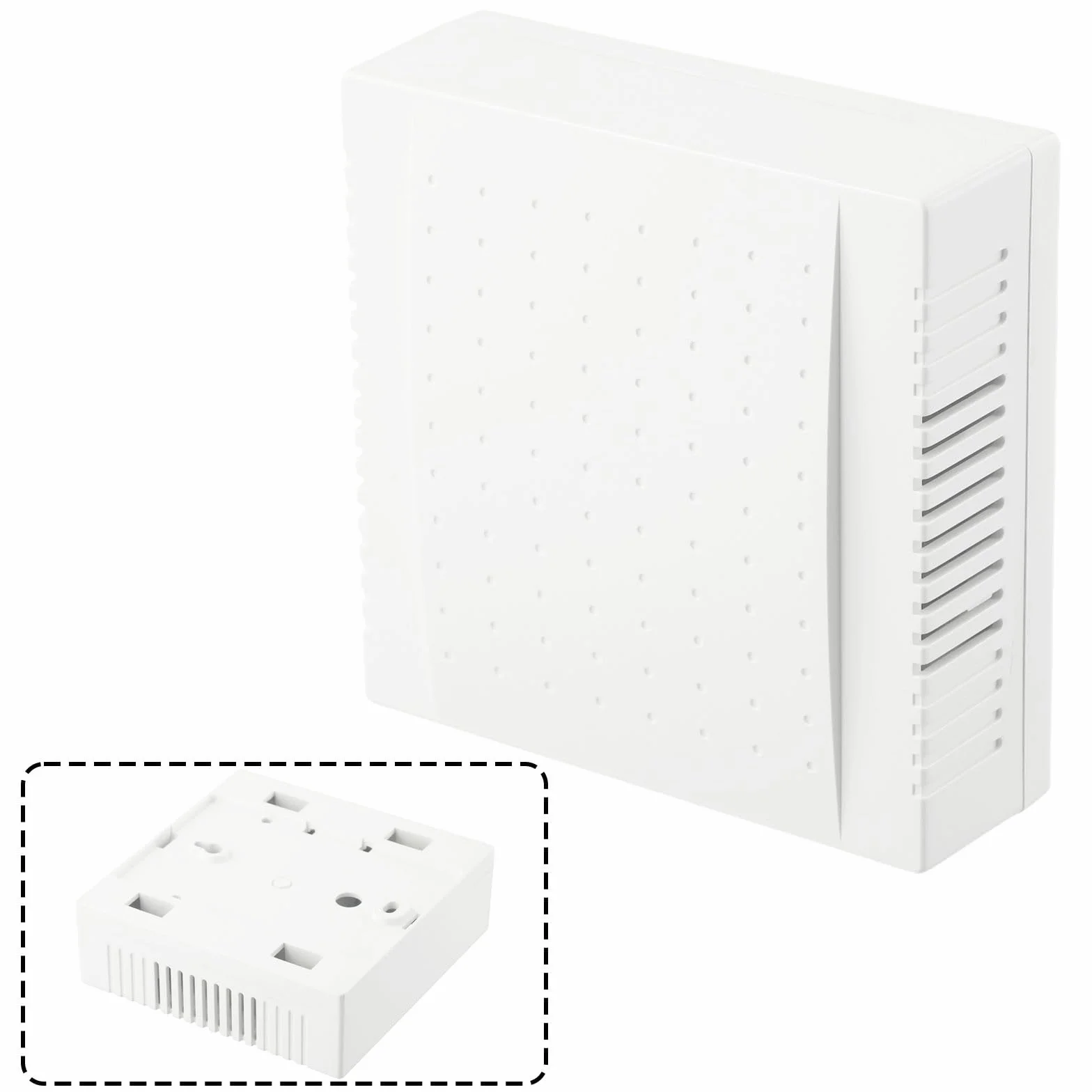Yhenlovtt Don Timbre para puerta con cable 108x108x36 mm ABS blanco 220 V
