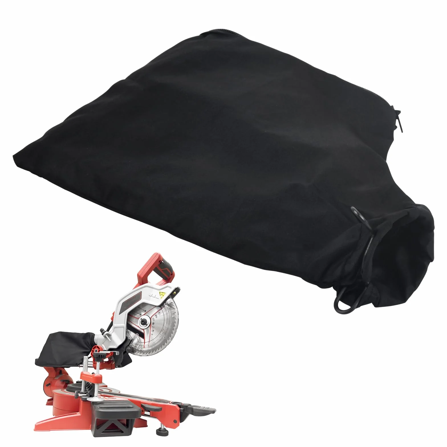 Volumoon Bolsa de Polvo para Sierra Ingletadora 255, Colector con Cremallera y Soporte