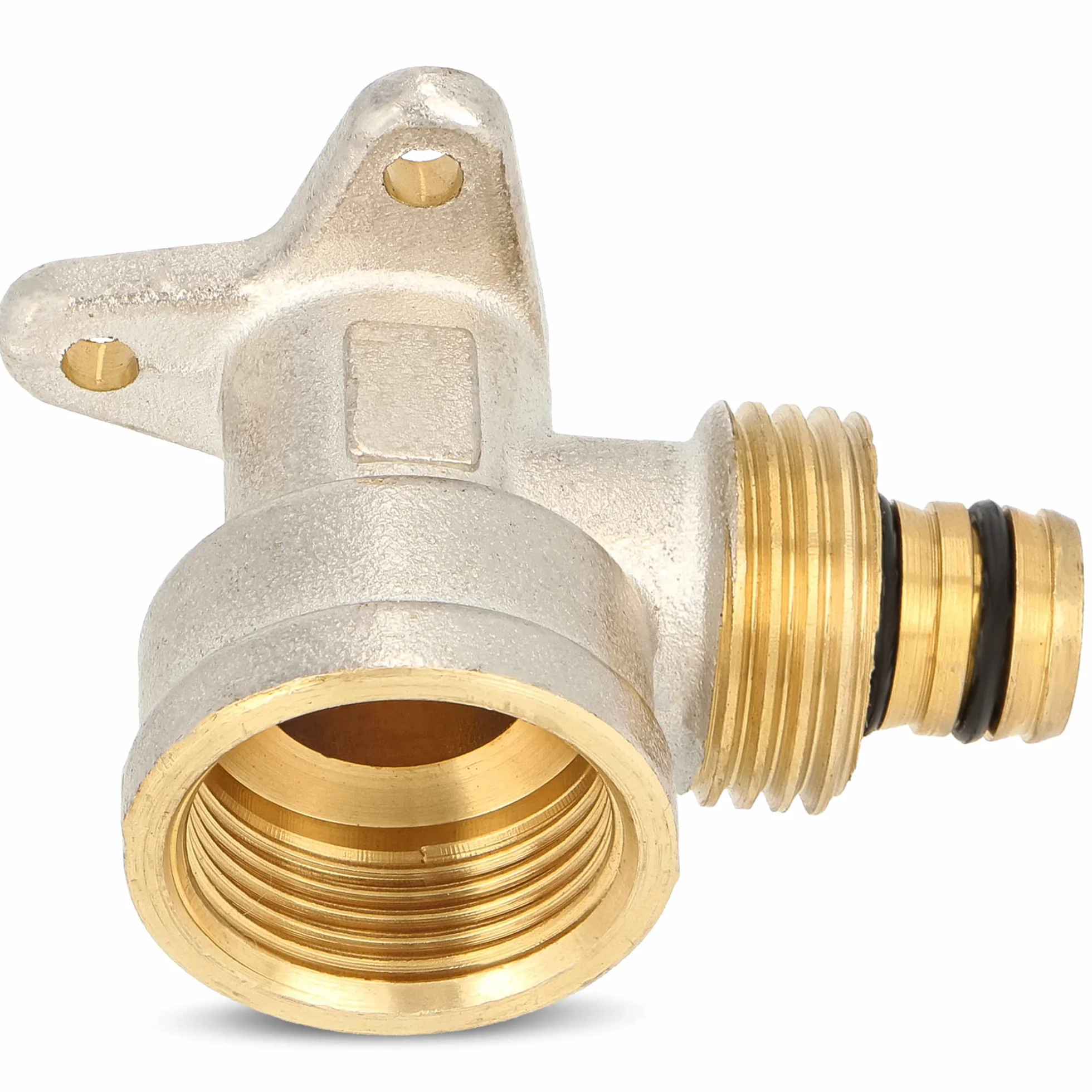 Codo PEX arandela pared 20 x 3/4" IG calefacción agua pieza V montaje tornillo placa compresión conexión tubería