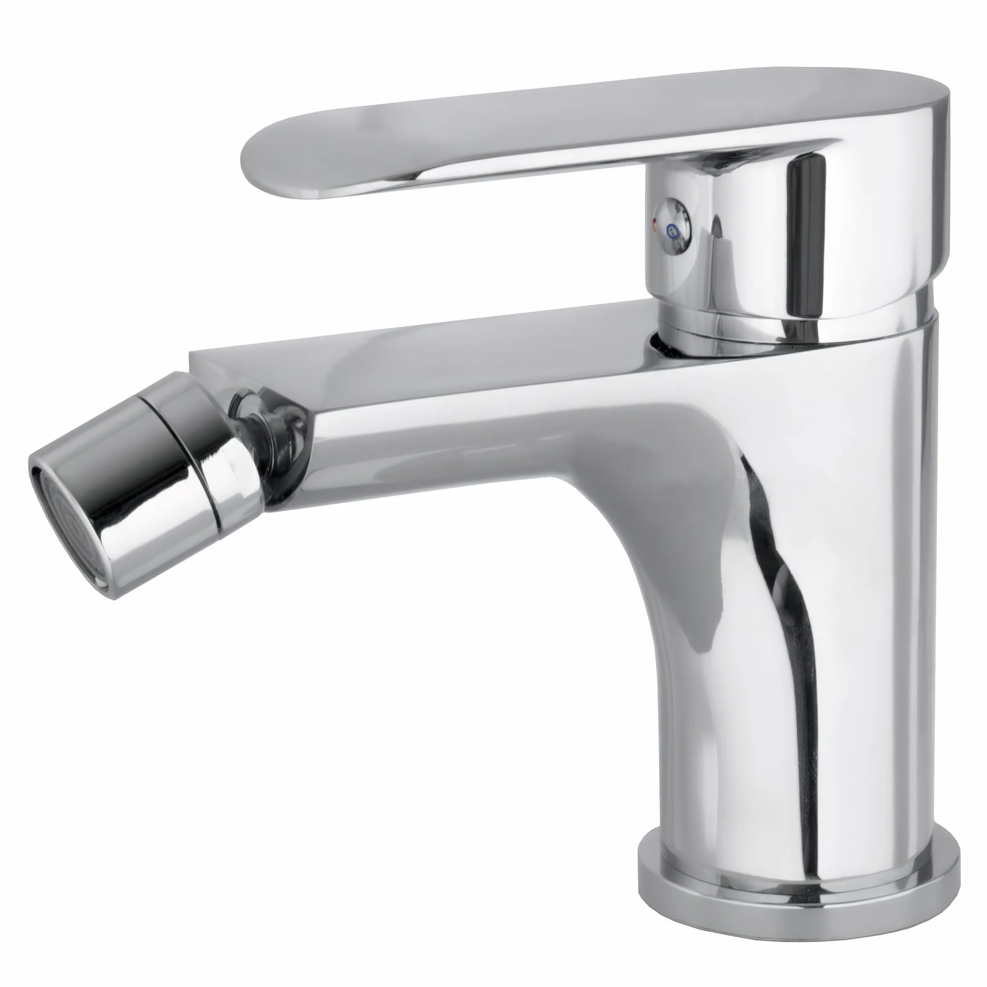 VALAZ Grifo Bidet Cromado Monomando Lavabo Mezclador Agua Fría Caliente Latón Inoxidable Serie Turia