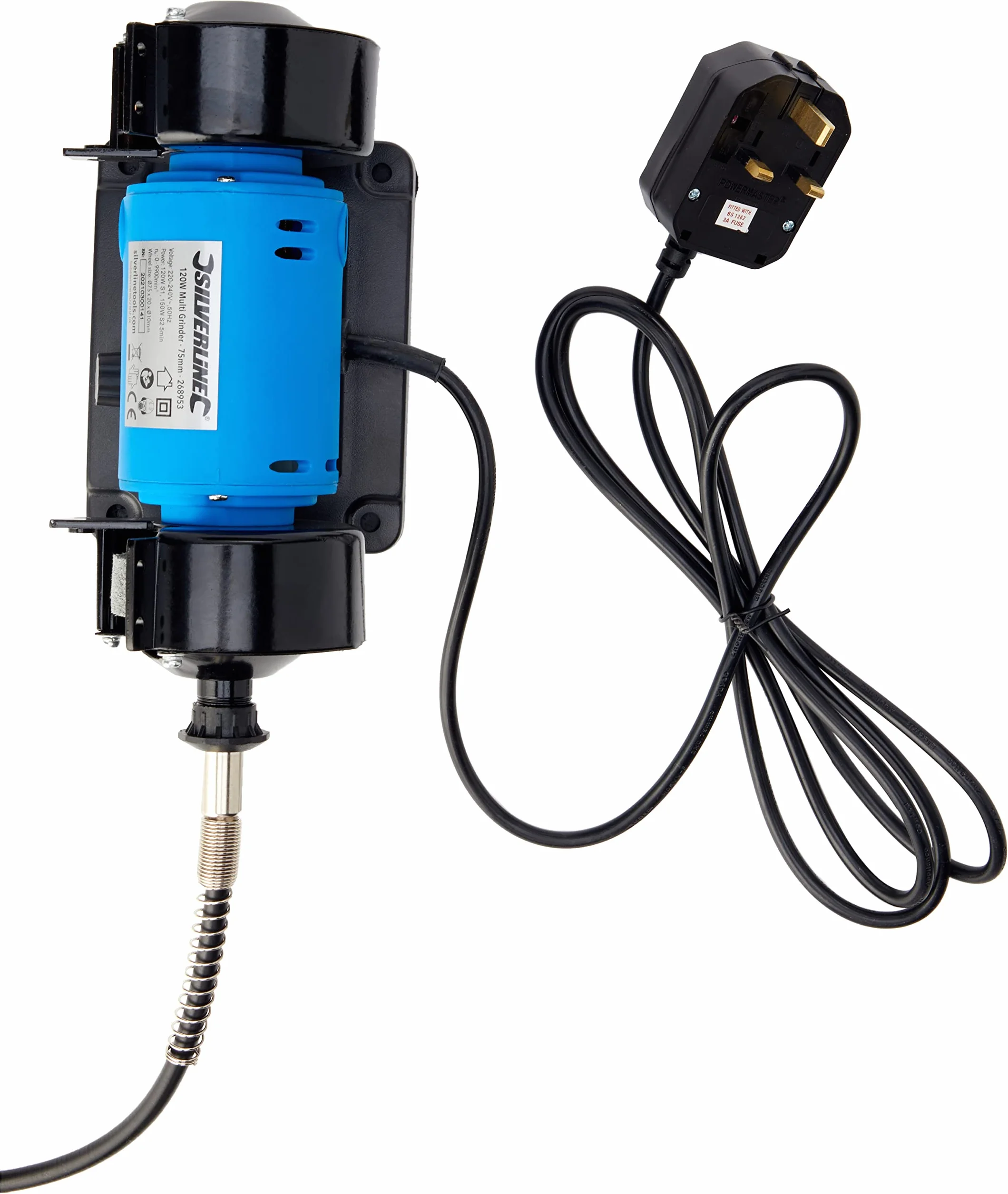 Silverline Tools 268953 - Mini amoladora de banco 75 mm, 120 W (75 mm)
