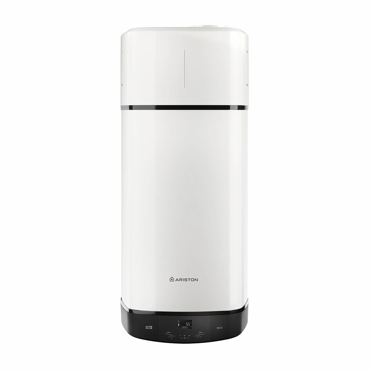 Ariston Nuos Plus S2 Wifi - Termo 80 Litros con Bomba de Calor, Calentador de Agua Bajo Consumo, Control con App, Compatible con Alexa, Clase A+ (A+/F) - Servicio Post-Venta solo Disponible en España