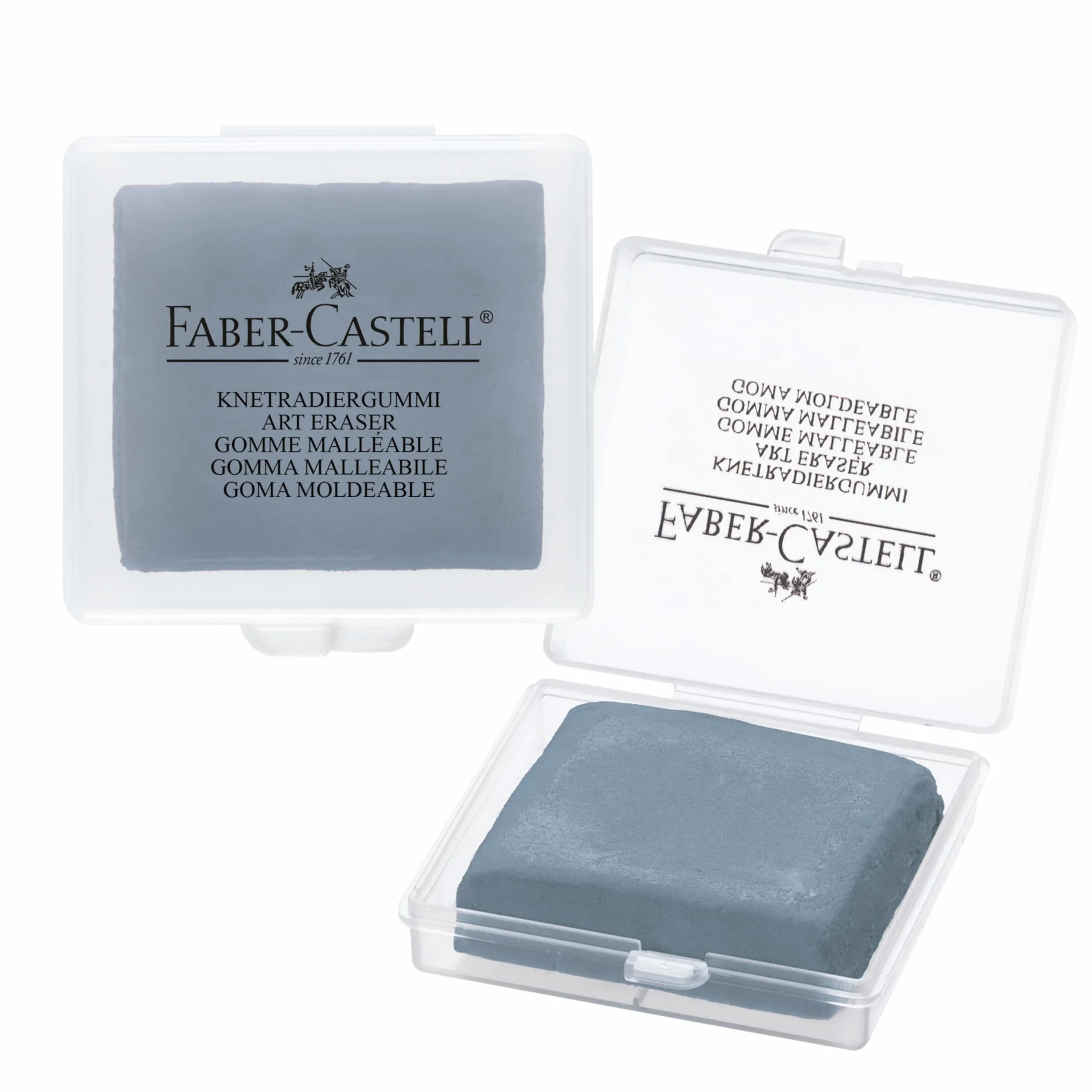 Faber-Castell Goma de borrar en caja de plástico gris