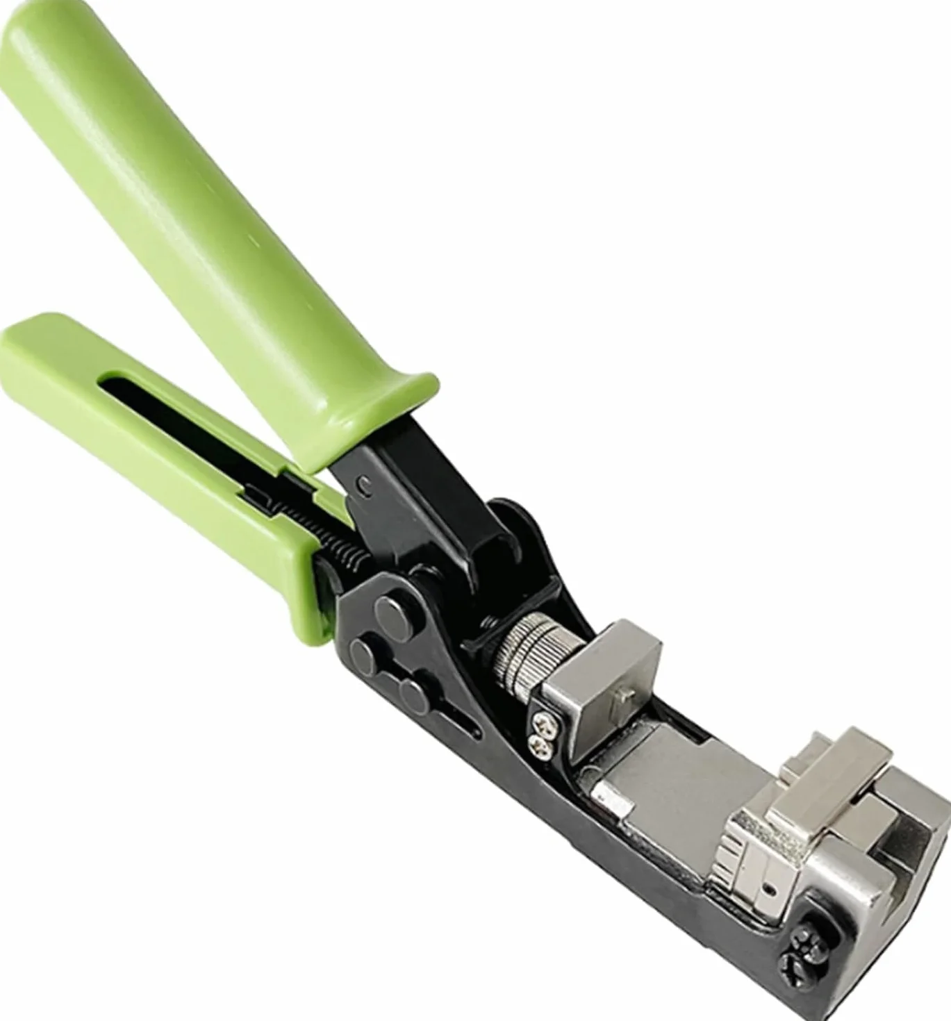 Herramienta de perforación Keystone Jack de 180 grados (solo compatible con conectores específicos AMP 110 Series de 8 posiciones), adaptador CAT5/5e y CAT6/6A, crimpadora de terminación rápida,