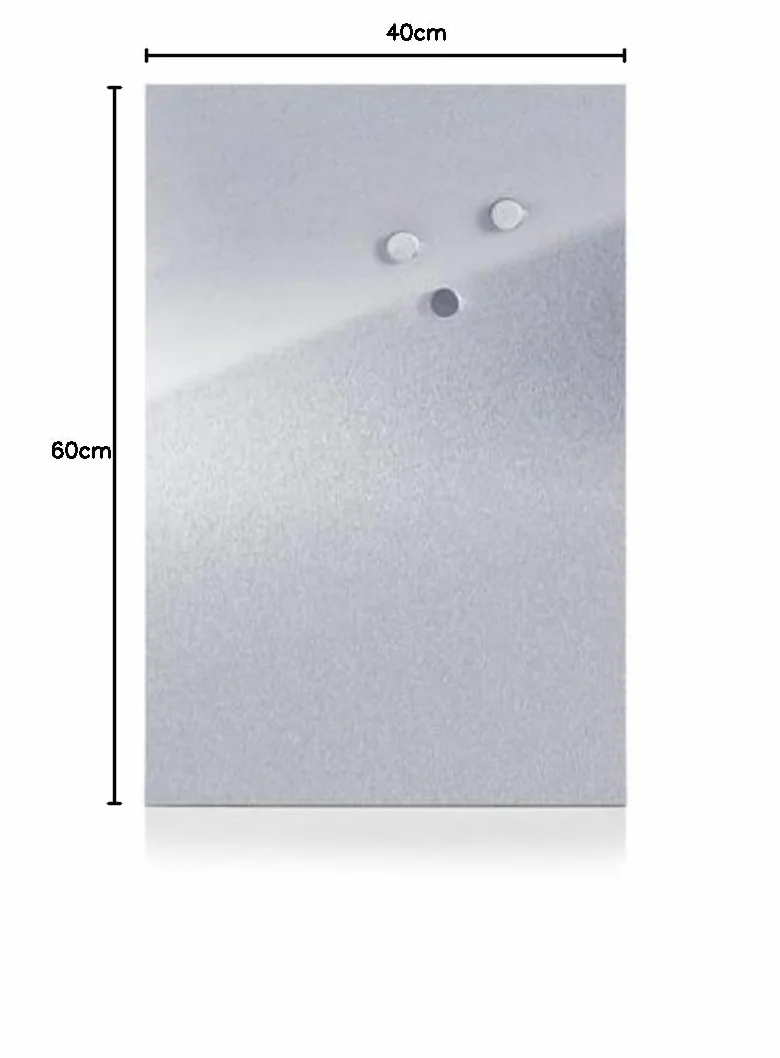 Tablero Magnético Acero Inoxidable 60x40x3 cm Gris Zeller 11120