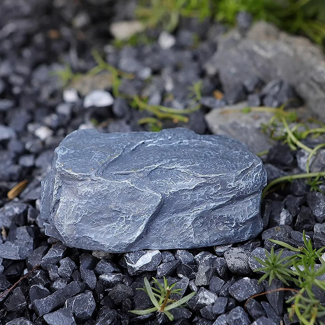 SURALIN Escondite Secreto para Llaves al Aire Libre, Caja Fuerte Invisible de Piedra