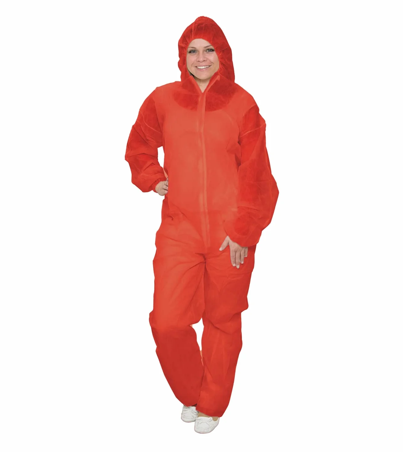 BICAP 10 monos desechables | Traje protector para trabajos de pintura ligeros, trabajos de pintura, trabajos de limpieza, traje de pintor, desechable, mono con capucha