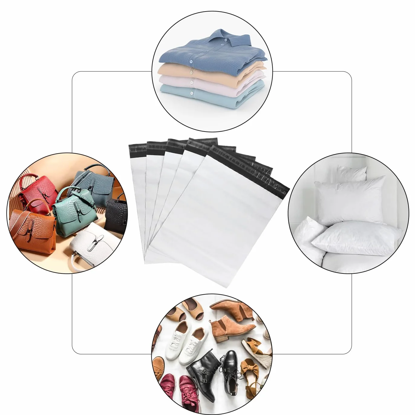 MERCURY TEXTIL Bolsas para Envios Paquetes 35x45CM 100PCS Autoadhesivas Impermeables