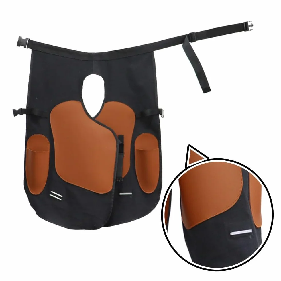 Delantal de herrador ajustable, Delantal de corte de herradura de caballo, Protector de seguridad de soldador resistente al desgaste resistente a las manchas, Equipo de trabajo de cuero reforzado