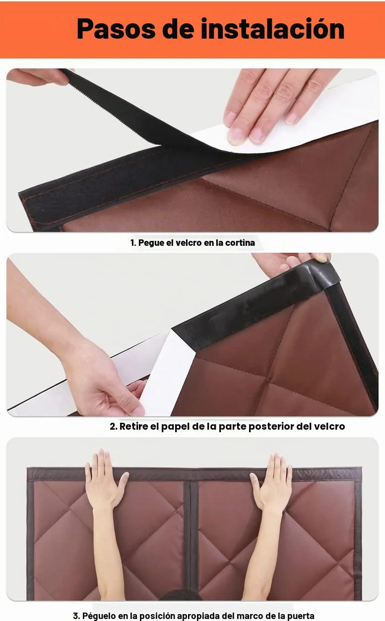 Cortina Aislante Magnética para Puertas, Aislamiento para el Invierno. Ideal para Habitaciones Con Aire Acondicionado y Calefacción. No Requiere Perforación, Fácil de Instalar. 60 x 180cm, Gris