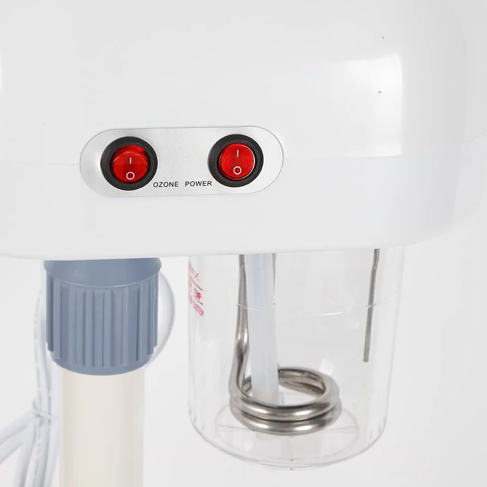 Vaporizador de ozono de 50 W, dispositivo de vapor, sauna facial, altura ajustable 112-132 cm, vaporizador de ozono