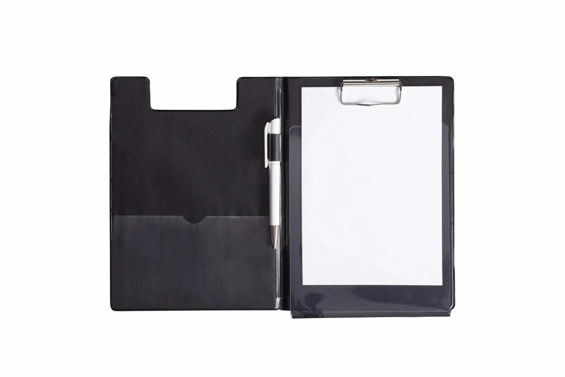 Maul Carpeta portapapeles con cubierta de aluminio y protección anticopia DIN A5 alto negro