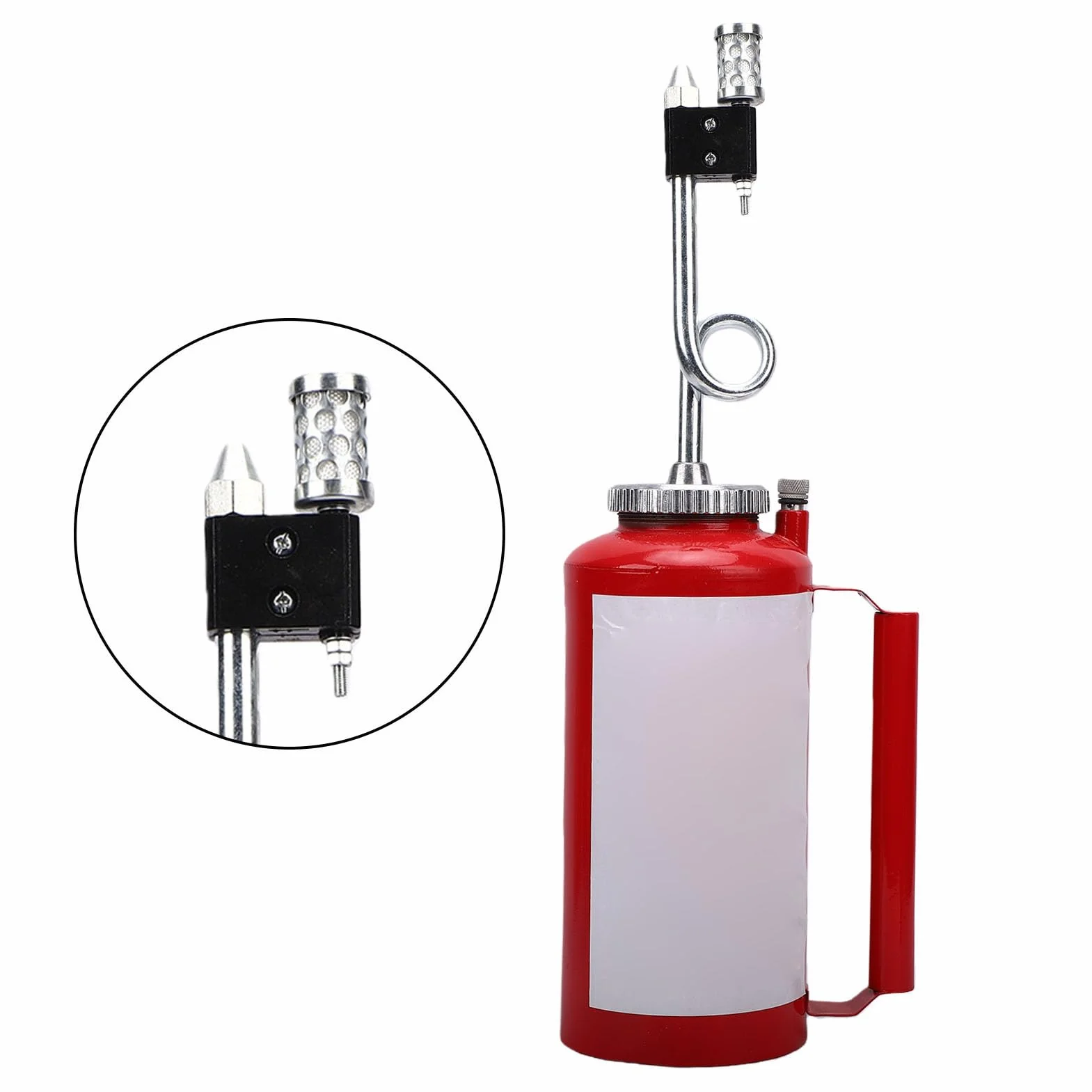 banapoy Antorcha de Goteo Forestal 5L, Antorcha de Goteo de Doble Fondo de Hierro Fundido Resistente para Quemar, Trampa Válvula de Retención, para Incendios Forestales