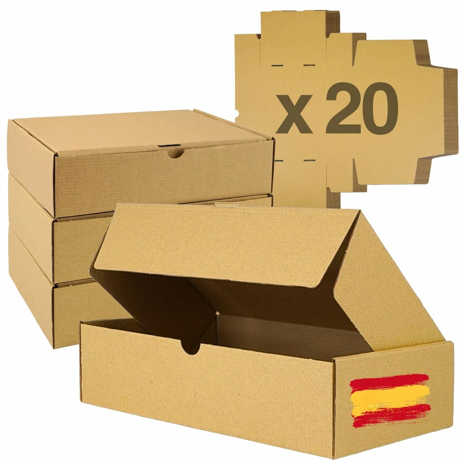 Cajas de Cartón Pequeñas para Envíos 20Pcs 25x16x7cm