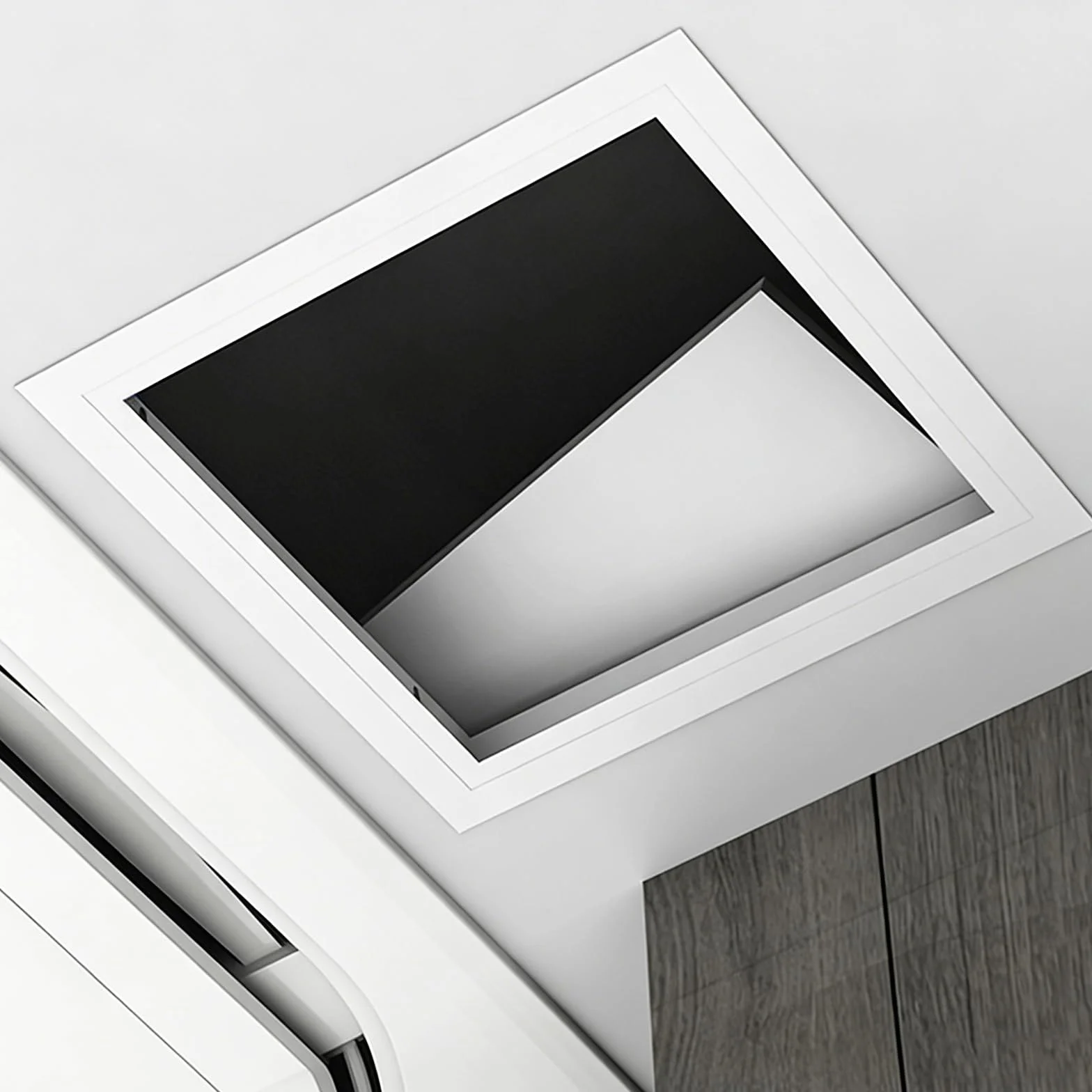 Trampilla Pladur Tapa De Registro 150 200 300 400 500mm, Trampilla De Inspección Empotrada, Tornillos Incluidos, Panel De Acceso Oculto Para Techo Trampilla Pladur(White,30 * 30cm)