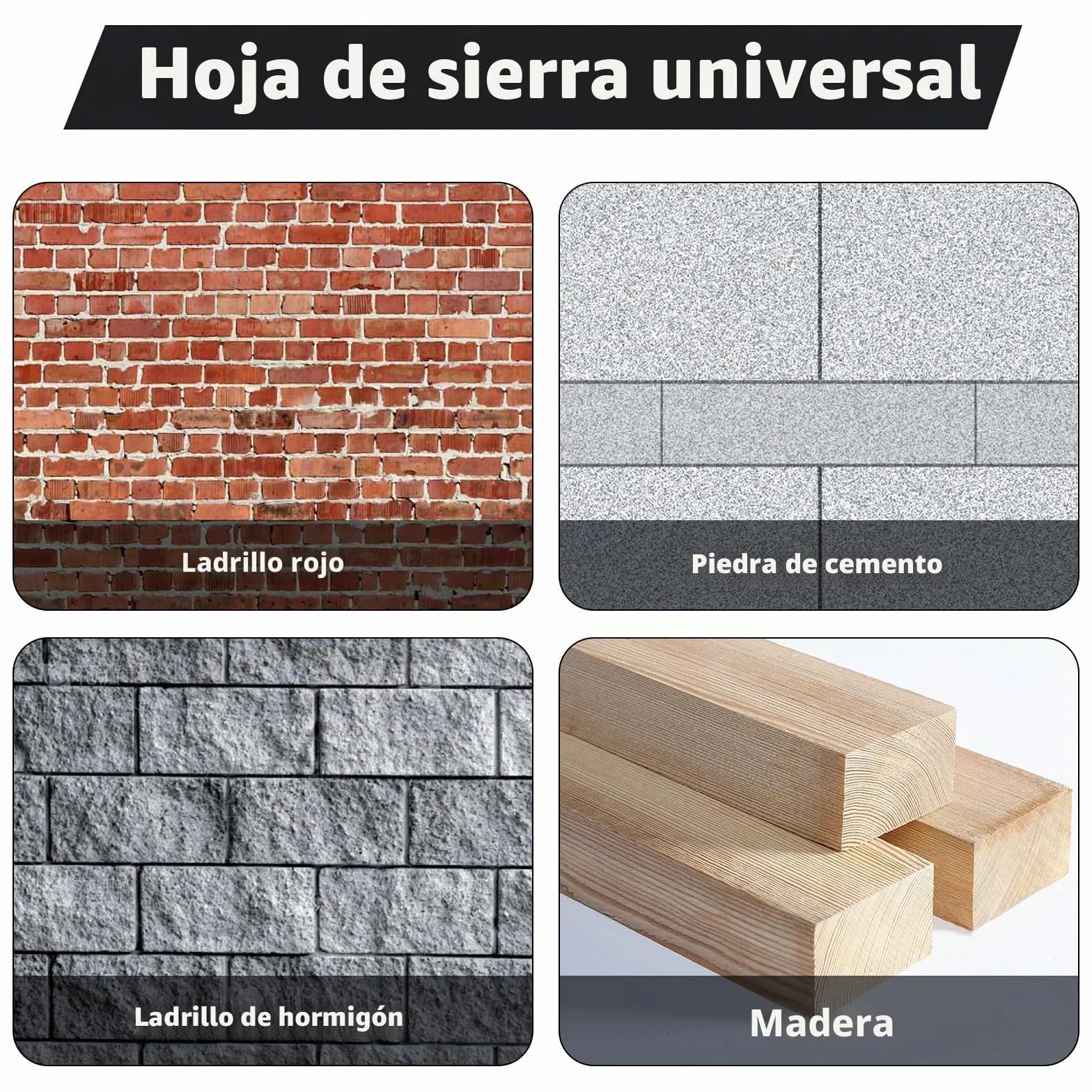 Hojas de Sierra Sable, Profesión Sierra De Sable, Accesorios Sierra sable, Hoja de Sierra Sable Universal para Metal, Madera, Hormigón Poroso,Ladrillo,Placa de Cemento (240 mm)
