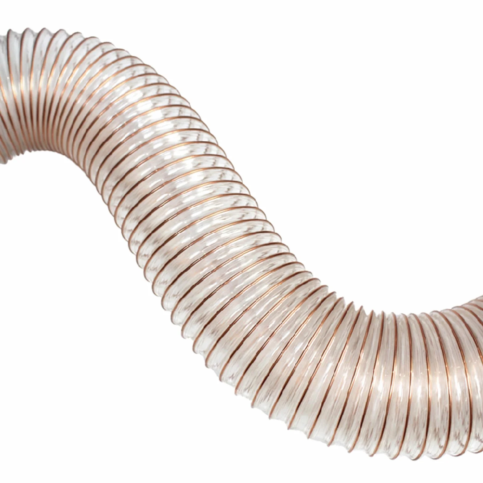 Manguera De Aspiración De Poliuretano Tubo Flexible De PU 1 Metro para Talleres De Carpintería, Espesor De Pared 1,2mm,Inner Diameter:260mm